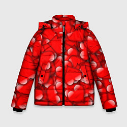 Куртка зимняя для мальчика LOVING HEARTS, цвет: 3D-красный