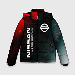 Куртка зимняя для мальчика НИССАН МОТОР - Космос, цвет: 3D-черный