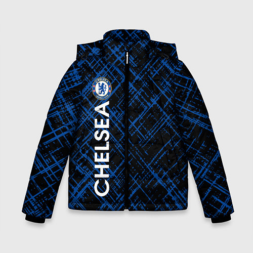 Зимняя куртка для мальчика Челси footbal club / 3D-Светло-серый – фото 1