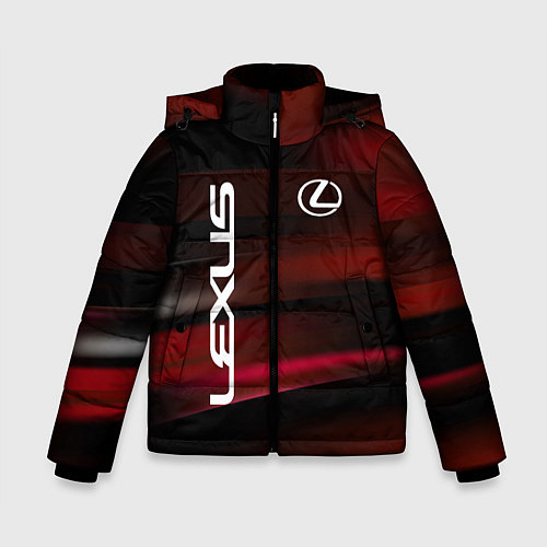 Зимняя куртка для мальчика Lexus - абстракция / 3D-Светло-серый – фото 1
