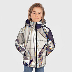 Куртка зимняя для мальчика 3D бриллианты, цвет: 3D-черный — фото 2