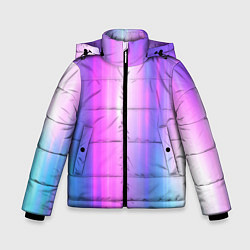 Куртка зимняя для мальчика Northern lights, Северное сияние, неоновое свечени, цвет: 3D-светло-серый
