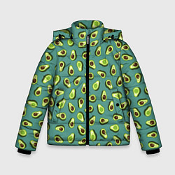Куртка зимняя для мальчика Веселый авокадо, цвет: 3D-красный