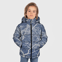 Куртка зимняя для мальчика Композиция из веток Природа, цвет: 3D-светло-серый — фото 2