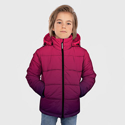 Куртка зимняя для мальчика RED to dark BLUE GRADIENT, цвет: 3D-черный — фото 2