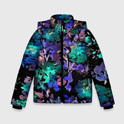 Зимняя куртка для мальчика Floral pattern Summer night Fashion trend 2025 / 3D-Красный – фото 1