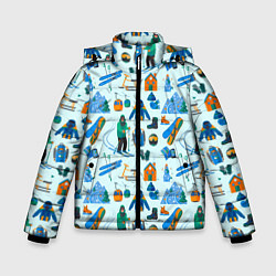 Куртка зимняя для мальчика SKI TRAIL, цвет: 3D-светло-серый