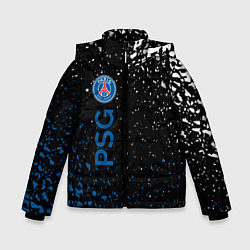 Куртка зимняя для мальчика Psg брызги красок, цвет: 3D-черный