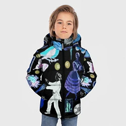Куртка зимняя для мальчика Underground pattern Fashion 2077, цвет: 3D-черный — фото 2