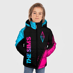 Куртка зимняя для мальчика The Sims Neon Gradient, цвет: 3D-черный — фото 2