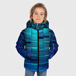 Куртка зимняя для мальчика BLUE SQUARES, цвет: 3D-светло-серый — фото 2