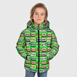 Куртка зимняя для мальчика VINTAGE AUDIO CASSETTES, цвет: 3D-светло-серый — фото 2