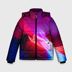 Куртка зимняя для мальчика Неоновая палитра цветов - Красный, цвет: 3D-светло-серый