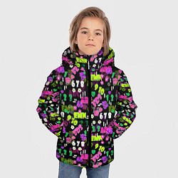 Куртка зимняя для мальчика Alphabet and numbers, цвет: 3D-светло-серый — фото 2