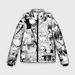 Куртка зимняя для мальчика ID Вторжение паттерн, цвет: 3D-светло-серый