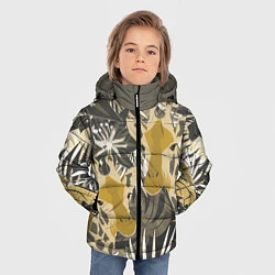 Куртка зимняя для мальчика Жирафы в тропиках, цвет: 3D-красный — фото 2