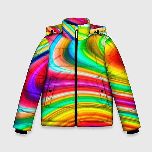 Зимняя куртка для мальчика Rainbow colors / 3D-Светло-серый – фото 1