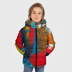 Куртка зимняя для мальчика Твоя палитра, цвет: 3D-светло-серый — фото 2