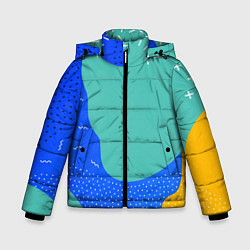 Куртка зимняя для мальчика Geometry collor, цвет: 3D-светло-серый