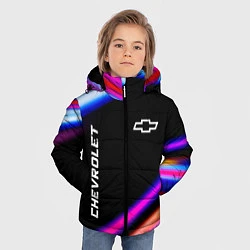 Куртка зимняя для мальчика Chevrolet speed lights, цвет: 3D-черный — фото 2