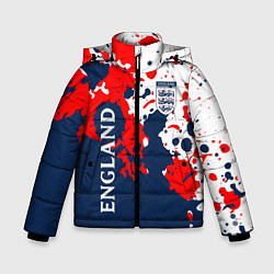 Куртка зимняя для мальчика Сборная Англии Краска, цвет: 3D-красный