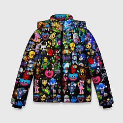 Куртка зимняя для мальчика Персонажи из разных игр, цвет: 3D-светло-серый