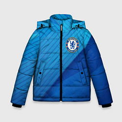 Куртка зимняя для мальчика Chelsea Абстракция, цвет: 3D-светло-серый