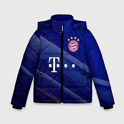 Куртка зимняя для мальчика Bayern munchen Абстракция, цвет: 3D-черный