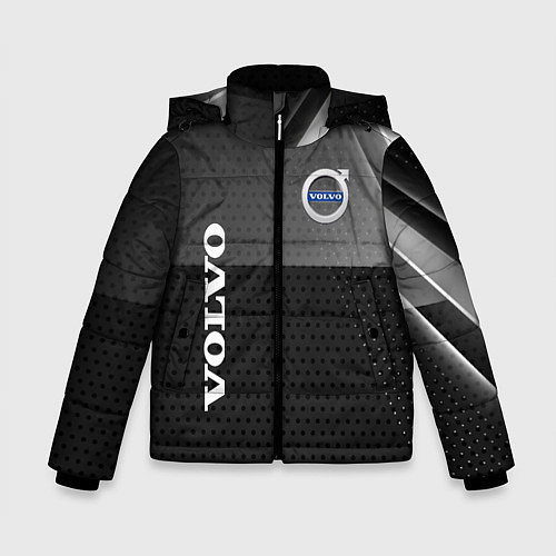 Зимняя куртка для мальчика Volvo Абстракция / 3D-Светло-серый – фото 1
