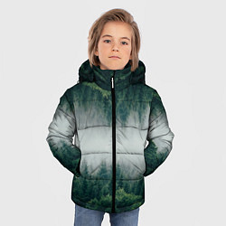 Куртка зимняя для мальчика ЗЕРКАЛЬНЫЙ ТУМАННЫЙ ЛЕС, цвет: 3D-черный — фото 2