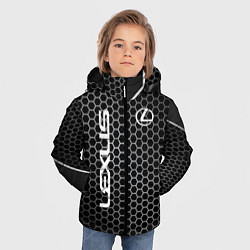 Куртка зимняя для мальчика Lexus соты карбон, цвет: 3D-светло-серый — фото 2