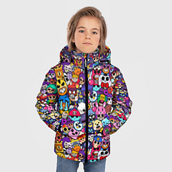 Куртка зимняя для мальчика Brawl stars - бравлеры бойцы, цвет: 3D-красный — фото 2