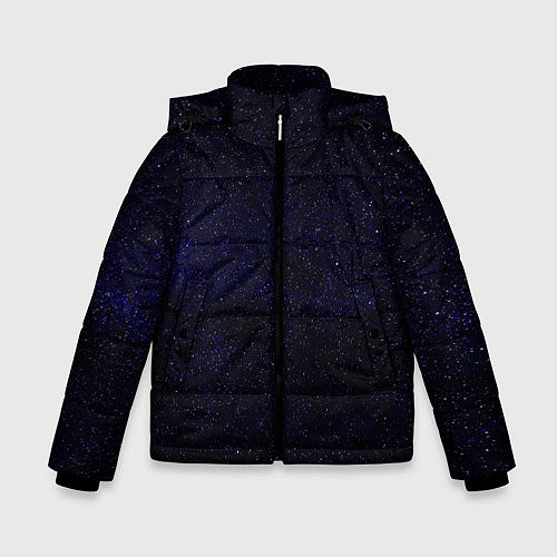 Зимняя куртка для мальчика Молчаливые космические дали / 3D-Светло-серый – фото 1