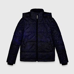 Куртка зимняя для мальчика Молчаливые космические дали, цвет: 3D-черный