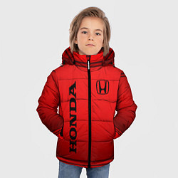 Куртка зимняя для мальчика Хонда - спорт, цвет: 3D-черный — фото 2