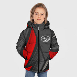 Куртка зимняя для мальчика Subaru sports racing, цвет: 3D-черный — фото 2
