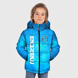 Куртка зимняя для мальчика Mazda - абстракция кружки, цвет: 3D-красный — фото 2