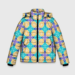 Зимняя куртка для мальчика Мозаика лепестки