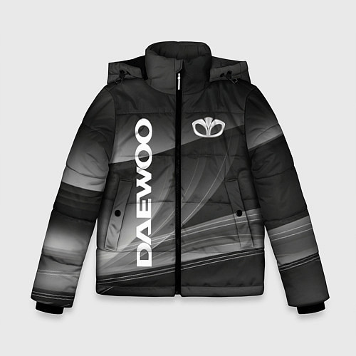Зимняя куртка для мальчика Daewoo - абстракция / 3D-Светло-серый – фото 1