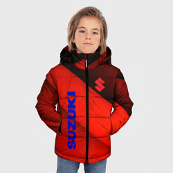 Куртка зимняя для мальчика Suzuki - абстракция, цвет: 3D-светло-серый — фото 2