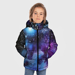 Куртка зимняя для мальчика Дым вселенной, цвет: 3D-светло-серый — фото 2