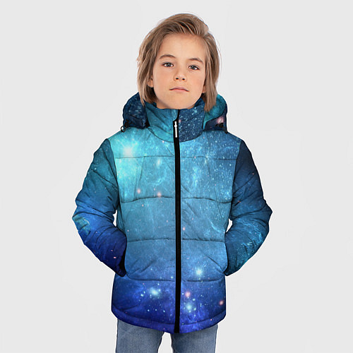 Зимняя куртка для мальчика Ледяная туманность / 3D-Светло-серый – фото 3
