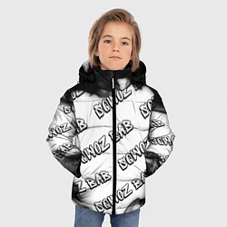 Куртка зимняя для мальчика Рэпер Sqwoz Bab в стиле граффити: паттерн, цвет: 3D-черный — фото 2