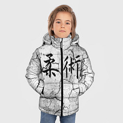 Куртка зимняя для мальчика Джиу-Джитсу : Потресканная земля, цвет: 3D-черный — фото 2