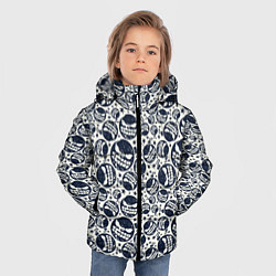 Куртка зимняя для мальчика Смайл с зубами, цвет: 3D-светло-серый — фото 2