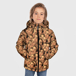 Куртка зимняя для мальчика Николас Кейдж мем, цвет: 3D-светло-серый — фото 2