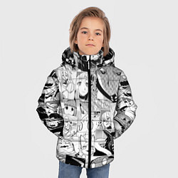 Куртка зимняя для мальчика Да я паук и что с того pattern, цвет: 3D-черный — фото 2
