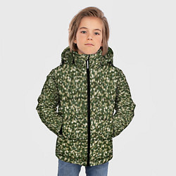 Куртка зимняя для мальчика Милитари круг мини, цвет: 3D-светло-серый — фото 2