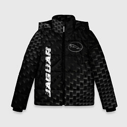 Куртка зимняя для мальчика Jaguar карбоновый фон, цвет: 3D-черный
