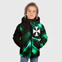 Куртка зимняя для мальчика Resident Evil разлом плит, цвет: 3D-черный — фото 2